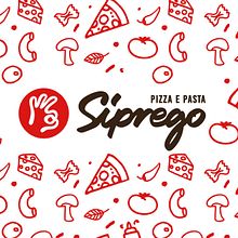 Siprego: Pizza E Pasta. Br, ing, Identit, Pattern Design, T, and pograph project by LK Das - 11.10.2021