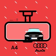 Audi A4 (Parte 01). Sketching, Creativit, Artistic Drawing, Digital Drawing, Realistic Drawing, Design, Automotive Design, Digital Design, Social Media Design, Digital Illustration, Vector Illustration, Instagram, and Audiovisual Production project by Joan Sala - 05.04.2021