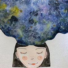 My project in Modern Watercolor Techniques course. Design, and Watercolor Painting project by Imma Savarese - 04.09.2021