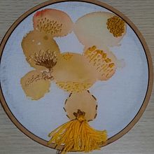 Meu projeto do curso: Técnicas básicas de bordado e aquarela. Un progetto di Ricamo di Viviani Kanashiro - 23.04.2021