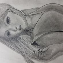 Dibujo en claroscuro. Desenho a lápis projeto de María Peralta - 10.04.2021