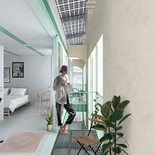Viviendas en Tabacalera, Tarragona. Un progetto di Architettura, Architettura d'interni, Illustrazione architettonica e ArchVIZ di Architecture On Paper - 10.04.2021