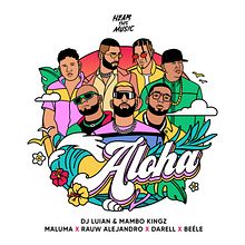 Aloha | Official Single Cover | Hear This Music. Art Direction, Graphic Design, and Digital Illustration project by Victor Bonilla - 02.21.2021