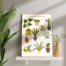 My Mom's Plants Collection. Un proyecto de Ilustración tradicional, Ilustración botánica, Ilustración digital, Ilustración naturalista				 y Pintura gouache de Yurle Villegas - 10.04.2021