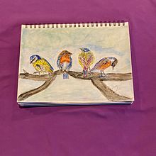 My project in Artistic Watercolor Techniques for Illustrating Birds course. Watercolor Painting project by S G - 04.29.2021