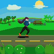 Meu projeto do curso: Introdução ao desenho de personagens em pixel art. Een project van Pixel art van Sabrina de Araujo - 10.04.2021