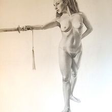 Dibujo realista de la figura humana. Curso de Diego Catalan Amilivia. Desenho a lápis, Desenho anatômico, e Desenho artístico projeto de David Ponce Vispo - 10.04.2021