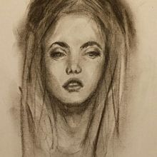 Mi Proyecto del curso: Retrato artístico al carboncillo: creando atmósferas. Un projet de Dessin de Maria Catalina Alberto - 13.04.2021