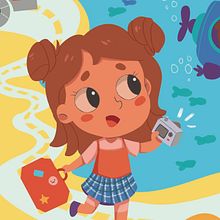 El viaje de Pía Ein Projekt aus dem Bereich Kinderillustration von Alejandra Moreno - 10.04.2021