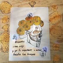 hasta los huesos. Drawing, Artistic Drawing, Botanical Illustration, Ink Illustration, and Photo Retouching project by Rebeca Alejandra Acuña Rojas - 01.18.2021