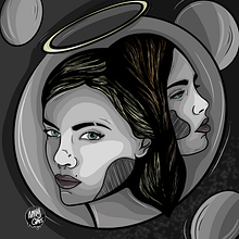 Bubble. Een project van  Beeldende kunst, Digitale tekening, Traditionele illustratie y Digitale illustratie van Angela Langlais Gómez - 08.04.2021