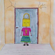 Meu projeto do curso: Ilustração artística: desenhe seu imaginário. Pencil Drawing, and Watercolor Painting project by Carla Susana Ribeiro - 04.10.2021