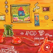 The Perks of Being a Wall Fly. Acr, lic Painting, and Traditional illustration project by Madeline Schmidt - 07.17.2020