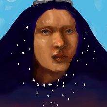 figura femenina; pintura digital. Traditional illustration, Painting, and Digital Painting project by Jessica Quispe Tenorio - 04.09.2021