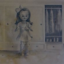 Ilustración "Aquellos objetos queridos". Artes plásticas, Desenho a lápis e Ilustração tradicional projeto de Eva Fernández Galán - 15.12.2009