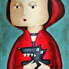 CAPERURITA ROJA. Un proyecto de Pintura acrílica de ALBERTO LACASA MAS - 11.04.2021