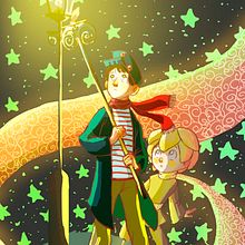 Proyecto 3. Ilustración El Principito. Character Design, Digital Illustration, and Children's Illustration project by Lara Gimeno Rodríguez - 03.02.2020