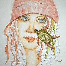 My project in Illustrated Portrait in Watercolor course. Watercolor Painting project by k_hitchins - 04.11.2021