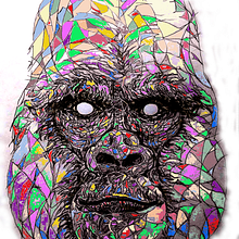 Gorilla Yun . Design de caractere, Design grafic, Creativitate, Artă conceptuală, Desen artistic și Design digital de Yuet Yun Chin - 04.11.2021