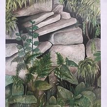 ‘Rocky Corner’. Gouache Painting project by Sarah Louise - 04.11.2021