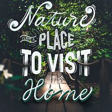 Unspoiled Nature. Digital Lettering project by Edoardo Barini - 04.11.2021