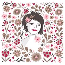 My project in Illustrated portraits with botanical elements course . % Rosangela Curti tarafından hazırlanan Dijital İllüstras, on, Botanik İllüstras, on, Geleneksel illüstras, on, Ve Dijital Çizim projesi - 04.13.2021