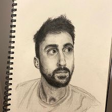 Mi Proyecto del curso: autorretrato realista con lápiz de grafito. Portrait Drawing project by Sergio Santos Sanchez - 04.10.2021
