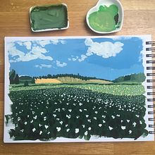 My project in Pictorial Sketchbook with Gouache course. Projekt z dziedziny Malowanie gwaszami użytkownika Claudia Colvin - 11.04.2021