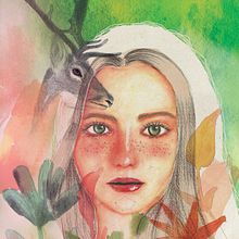 My project in Illustrated Portrait in Watercolor course. Projekt z dziedziny  Malarstwo, Animacje 2D i Malarstwo akrylowe użytkownika Pale Kyaw - 11.04.2021