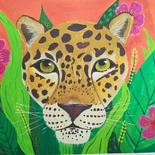 Jaguar. Traditional illustration, Botanical Illustration, and Gouache Painting project by Maria Angeles Salazar Rustarazo - 04.11.2021