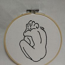 Mi Proyecto del curso: Retrato lineal bordado. Embroider project by Patricia Font - 04.11.2021