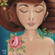 Flores enredadas en tu pelo. Digital Drawing project by Fer Limón - 04.11.2021