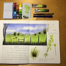 Mi Proyecto del curso: Cuaderno de viaje en acuarela. Un proyecto de Bellas Artes de frantzonita - 11.04.2021
