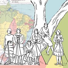 Antropólogas na história do Brasil. Digital Drawing project by Leli Baldissera - 03.12.2021