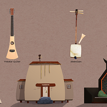 Instrument Village. Animation project by Mariah Moore - 04.10.2021