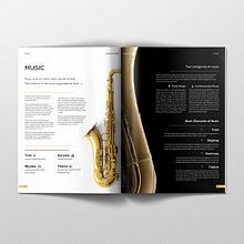 Music Brochure Design. Un projet de Design graphique de Xiaotian Deng - 01.03.2021