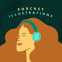 Aja Contame más - Podcast ilustraciones. Poster Design, Character Design, Social Media Design, and Social Media project by Valeska Calvo - 07.05.2019