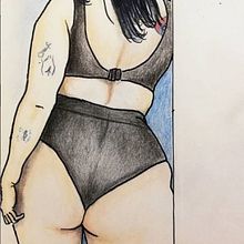 Bad-ass in lingerie.  project by Nathalie Lauwereyns - 03.10.2021