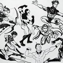 Mi Proyecto del curso: Ilustración para cómics: anatomía de un superhéroe. Un proyecto de Cómic, Dibujo, Ilustración con tinta y Sketchbook de Eduardo Gómez Ruiz - 12.04.2021