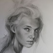 La chica de los ojos.. Projekt z dziedziny R i sunek ołówkiem użytkownika AITOR ROLLAN - 12.04.2021