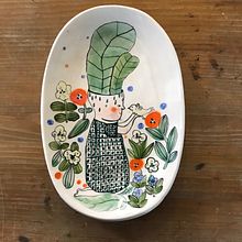 Platos ilustrados. Ceramics project by constanzab - 04.12.2021