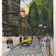 Mi Proyecto del curso: Paisajes urbanos en acuarela . % Juan Charry Masmela tarafından hazırlanan Sokak Sanatı projesi - 04.12.2021