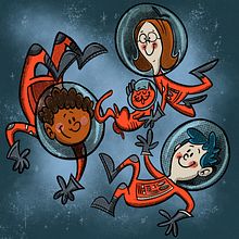 Amigos para siempre, más allá del infinito. Traditional illustration, and Digital Illustration project by Ed Vill - 04.13.2021