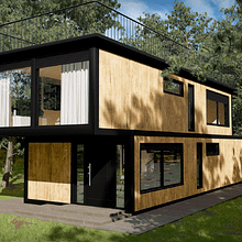 Container house. Projekt z dziedziny 3D,  Architektura,  Modelowanie 3D i Wizualizacja architektoniczna użytkownika David Paz - 09.01.2021
