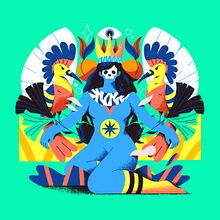 Mon projet du cours : Composition créative pour l'illustration avec Procreate Ein Projekt aus dem Bereich Traditionelle Illustration von Loïc Le Gars - 13.04.2021
