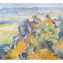 My project in  Natural Landscapes in Watercolor . Een project van  Acr, lschilderij,  Tekening y Aquarelschilderen van Alena Prosecova - 13.04.2021