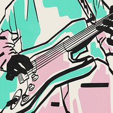 Guitar boy . Ilustrație tradițională de Bianca Errante - 04.13.2021