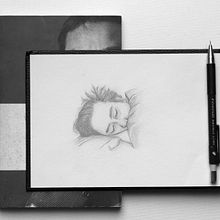 Realistic pencil portrait. Artistic Drawing, Drawing, Portrait Drawing, and Realistic Drawing project by Marj Handog - 03.26.2021