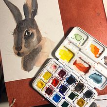 Meu projeto do curso: Técnicas experimentais de aquarela para principiantes . Watercolor Painting project by Giovanna Elias - 04.13.2021