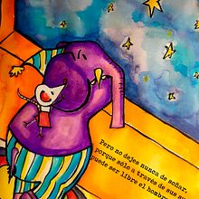 Elefantes con texto de poema Carpe Diem. Un proyecto de Ilustración tradicional e Ilustración infantil de daniela lewin - 13.04.2021